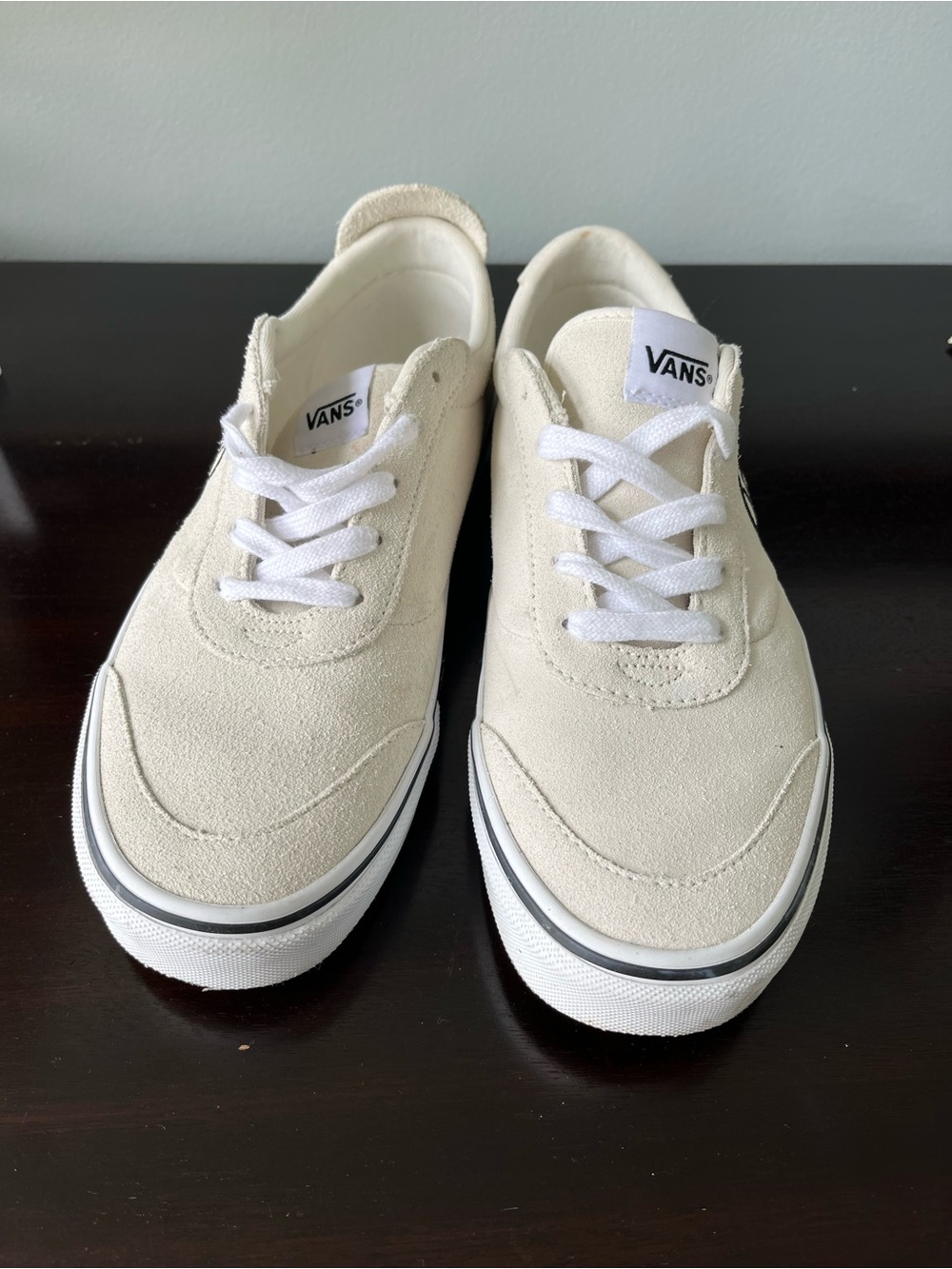 Vans Suede Low-Top Sneakers — marshmallow suede